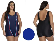 Stroje kąpielowe - DUŻY Kostium kąpielowy SANATORIUM Granat 10XL-60 - miniaturka - grafika 1