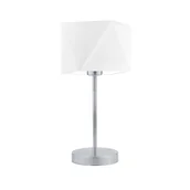 Lampy stojące - Lysne lampa stołowa biało-złota WUHU lampka nocna abażur diament ze złotym środkiem do sypialni - miniaturka - grafika 1