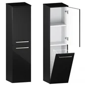 Szafki łazienkowe - Słupek Łazienkowy ATHOS 2D K P BLACK - miniaturka - grafika 1