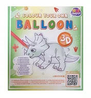 Zabawki kreatywne - Balon papierowy do kolorowania 3D DIY Dinozaur - miniaturka - grafika 1