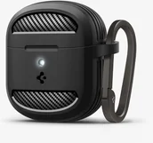 Akcesoria do słuchawek - Spigen Rugged Armor, matte black - Google Pixel Buds 2a - miniaturka - grafika 1