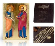 Ikony i obrazy sakralne - Ikona religijna Święty Piotr i Paweł - miniaturka - grafika 1