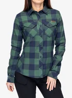 Odzież trekkingowa damska - Koszula turystyczna damska Helikon-Tex Marigold Shirt - moss green checkered - miniaturka - grafika 1