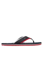 Klapki i japonki męskie - Tommy Hilfiger Japonki Tumble Beach Sandal FM0FM05710 Granatowy - miniaturka - grafika 1