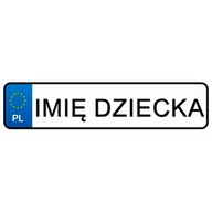 Zabawki kreatywne - LEAN CARS Tablice Rejestracyjne Naklejka Imię Twojego Dziecka LEAN CARS 9798 - miniaturka - grafika 1
