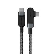 Kable USB - Acefast kątowy kabel USB Typ C - USB Typ C 2m, 100W (20V/5A) szary (C5-03 deep space gray) C5-03-C-C deep space gray - miniaturka - grafika 1