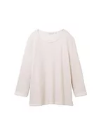 Bluzy damskie - TOM TAILOR Bluza damska, 32398 - Clouds Grey Melange, XL - miniaturka - grafika 1