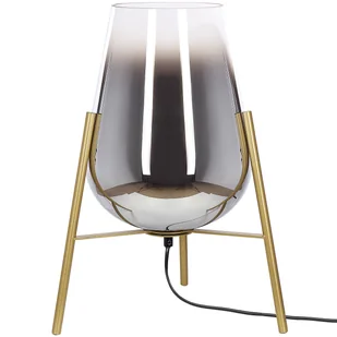 Lampa stołowa metalowa złota MENA - Lampy stojące - miniaturka - grafika 1