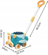 Zabawki zręcznościowe - PCHACZ PCHANKA NA KIJU KOSIARKA MINI MASZYNA DO ROBIENIA BANIEK DŹWIĘK LED - miniaturka - grafika 1