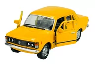 Samochody i pojazdy dla dzieci - WELLY FIAT 125P ŻÓŁTY 1:34 SAMOCHÓD NOWY METALOWY MODEL - miniaturka - grafika 1