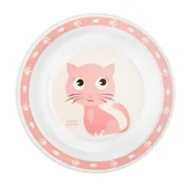Miseczki i talerzyki dla dzieci - Canpol Babies Talerzyk Plastikowy Cute Animals 9m+ Kotek - miniaturka - grafika 1
