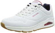 Trampki męskie - Skechers Uno Stand on Air, Trampki męskie, White Durabuck Navy Red Trim Wnvr, 41.5 EU - miniaturka - grafika 1