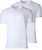 Koszulki męskie - CECEBA męski T-shirt amerykański, 2-pak - okrągły dekolt, krótki rękaw, bawełna, gładki biały 4XL - miniaturka - grafika 1