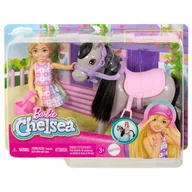 Lalki dla dziewczynek - Barbie, Chelsea, zestaw z lalką i kucykiem - miniaturka - grafika 1
