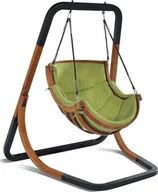 Fotele ogrodowe wiszące - Elior Zielony fotel wiszący huśtawka - Pasos 2X - miniaturka - grafika 1