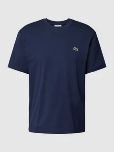 T-shirt z detalem z logo model ‘BASIC ON’ - Koszulki męskie - miniaturka - grafika 1