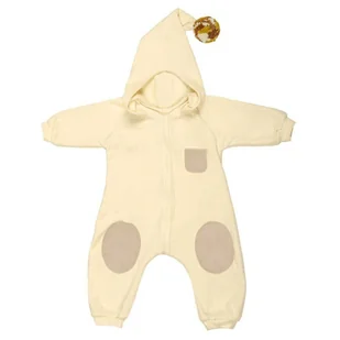 Hi Little One kombinezon całoroczny z kapturem TOG 2,0 OverSize BOHO Ivory roz M Pom Pom - Kombinezony dla dzieci - miniaturka - grafika 1