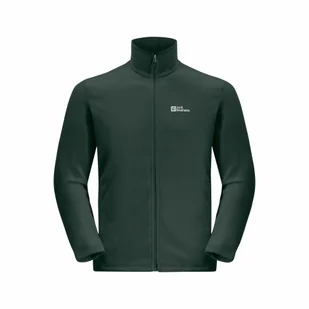 Męska bluza polarowa Jack Wolfskin TAUNUS FZ M black olive/black olive - XXXL - Bluzy męskie - miniaturka - grafika 1