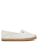Espadryle damskie - Tommy Hilfiger Espadryle Flag Canvas Espadrille FW0FW08541 Écru - miniaturka - grafika 1