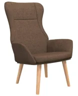 Fotele - Brązowy skandynawski fotel tapicerowany C9-W09 - miniaturka - grafika 1