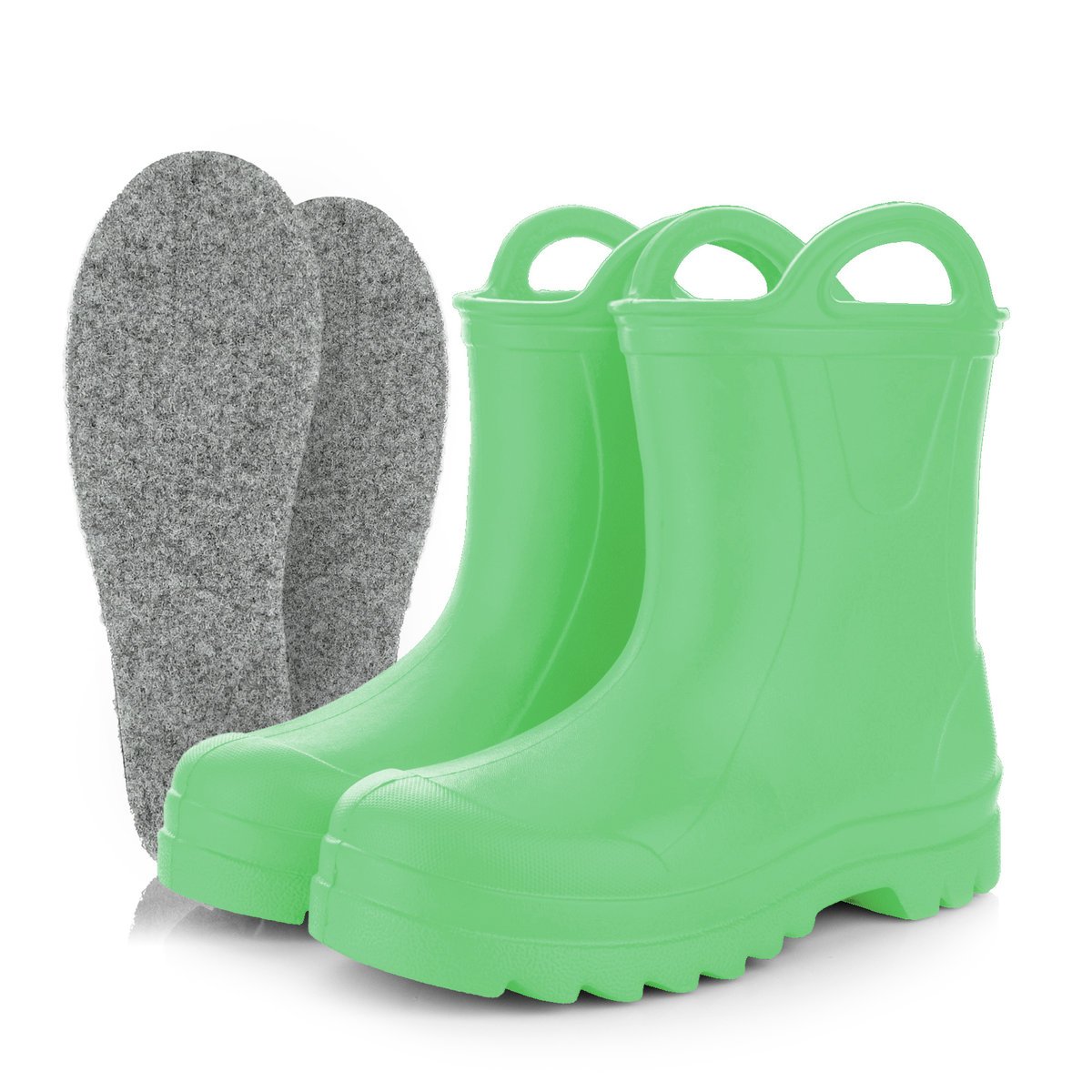 Kalosze dziecięce 3Kamido GoSplash miętowe r. 31/32, lekkie, wygodne