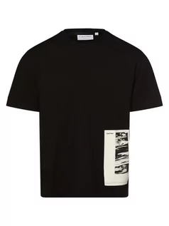 Koszulki męskie - Calvin Klein - T-shirt męski, czarny - grafika 1