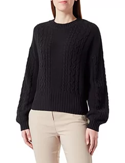 Swetry damskie - ICHI Damski sweter IHPOLITE LS2, 194008/czarny, XS - grafika 1