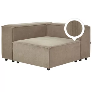 Moduł narożny sztruksowy brązowy APRICA - Sofy i kanapy Moduł narożny sztruksowy brązowy APRICA - Sofy i kanapy - miniaturka - grafika 1