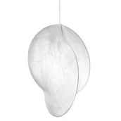 Lampy sufitowe - Wisząca lampa jedwabna CHANCAY LE44598 nad łóżko biała - miniaturka - grafika 1