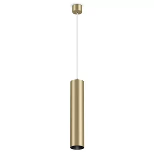 Lampa wisząca Focus P075PL-01MG nad stół tuba złota - Lampy sufitowe - miniaturka - grafika 1