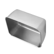 Lunch boxy - Pojemnik do przechowywania ze stali nierdzewnej, pojemniki na przekąski ze stali nierdzewnej, metalowe pudełko na lunch, pojemniki do przechowywania żywności, metalowy pojemnik na lunch, prostokątny pojemnik na żywność - miniaturka - grafika 1