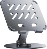 Akcesoria do tabletów i e-booków - Wozinsky stand obrotowy 360° aluminiowy szary - miniaturka - grafika 1