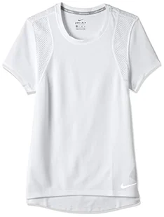Nike W Nk Run Top Ss T-shirt damski biały biały S - Koszulki i topy damskie - miniaturka - grafika 1