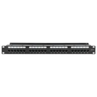 Panele krosownicze - Intellinet 721035 Patch Panel Rack 19'' 1U 24 porty RJ45 Cat6 UTP 721035 - miniaturka - grafika 1