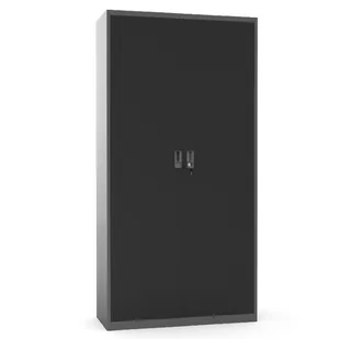B2B Partner Szafa warsztatowa HOBBY III, 1800 x 900 x 380 mm, 4 półki, ciemnoszara WG-27 RAL7040/7012 - Szafy i regały magazynowe - miniaturka - grafika 1
