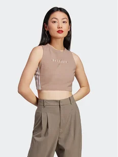 adidas Top Tank Top IQ3404 Brązowy - Koszulki i topy damskie - miniaturka - grafika 1