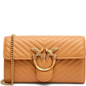 Portfele - Pinko Skórzana kopertówka/portfel LOVE ONE - miniaturka - grafika 1