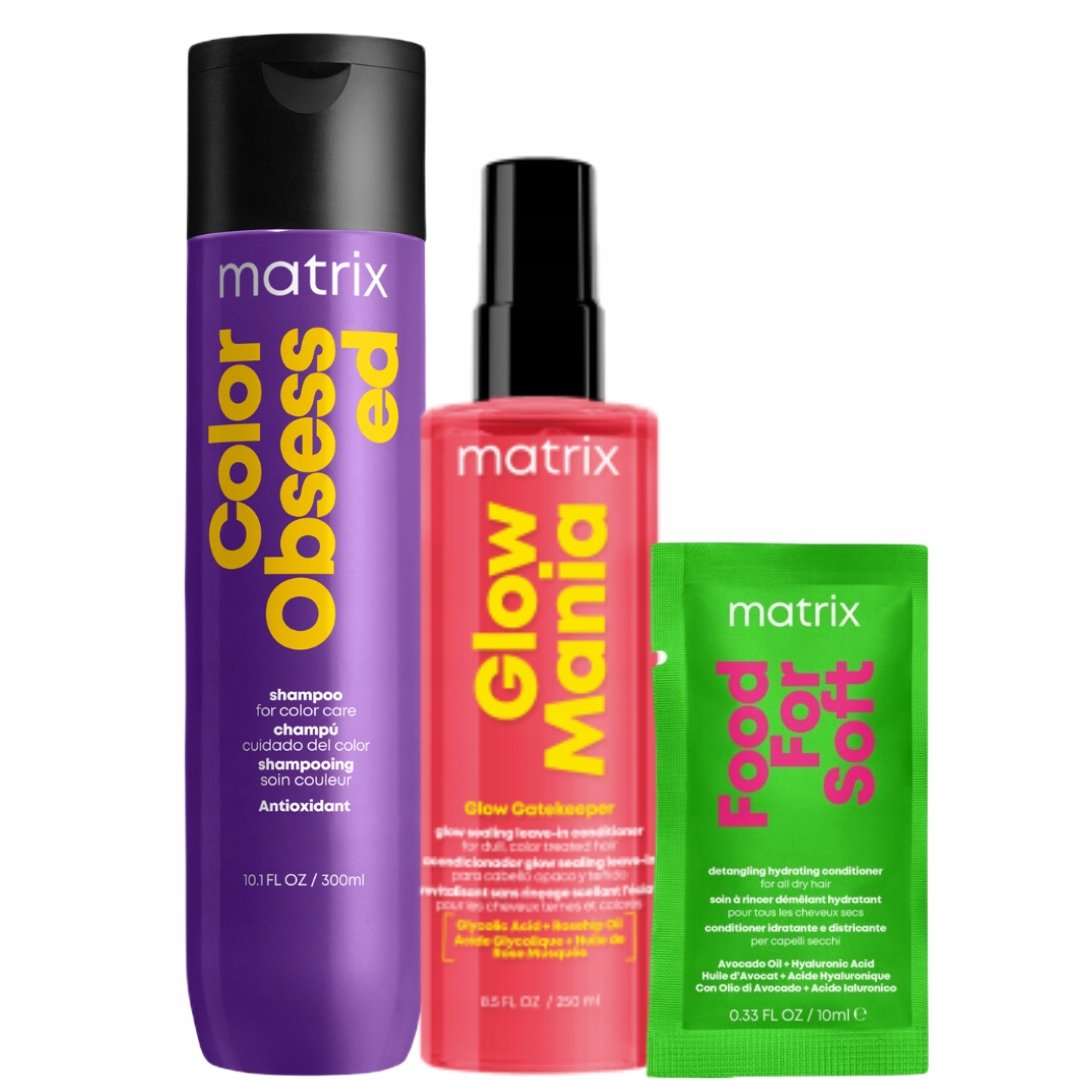 Matrix Color Obsessed szampon do włosów farbowanych Glow Mania termoochrona