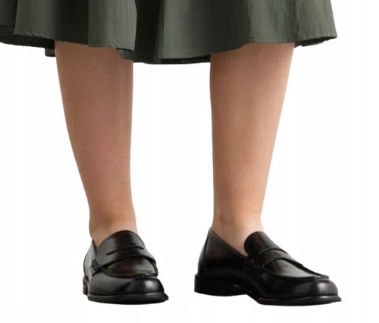 VAGABOND CZARNE MOKASYNY SKÓRZANE GŁADKIE KLASYCZNE 39 T6A