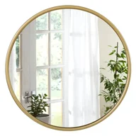 Lustra - Bukkitbow - okrągłe lustro - MDF z metalem i szkłem - dostępne w wymiarach 40x40/50x50/60x60cm - wyraźna reprodukcja - elegancka dekoracja ścienna - złoto - miniaturka - grafika 1