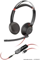 Słuchawki - Blackwire 5220 przewodowy zestaw słuchawkowy USB C (207586-03) - miniaturka - grafika 1