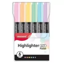 Astra Zakreślacz 601 komplet 6szt Pastel MONAMI - Przybory szkolne - miniaturka - grafika 1