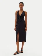 Sukienki - YSABEL MORA Sukienka letnia 86152 Czarny Regular Fit - miniaturka - grafika 1