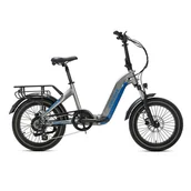 Rowery elektryczne - Rower Elektryczny Składany JOBOBIKE Romer Pro FatBike szary - miniaturka - grafika 1
