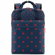 Torby na laptopy - reisenthel Allday Plecak 39 cm komora na laptopa mixed dots red - miniaturka - grafika 1