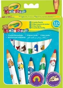 Crayola Kredki ołówkowe jumbo 8 szt. CR-3678 - Przybory szkolne - miniaturka - grafika 1