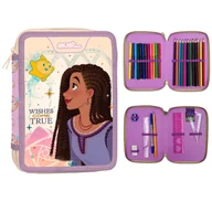 Piórniki - PIÓRNIK PODWÓJNY Z WYPOSAŻENIEM WISHES/ŻYCZENIE DISNEY DIAKAKIS - miniaturka - grafika 1