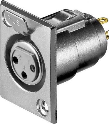 Goobay Zalane gniazdo mikrofonowe, 3 Pin - Styki 3 Pin