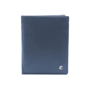 Skórzany portfel Esquire Harry RFID Wallet High z klapką granatowy ciemnoniebieski - Portfele - miniaturka - grafika 1