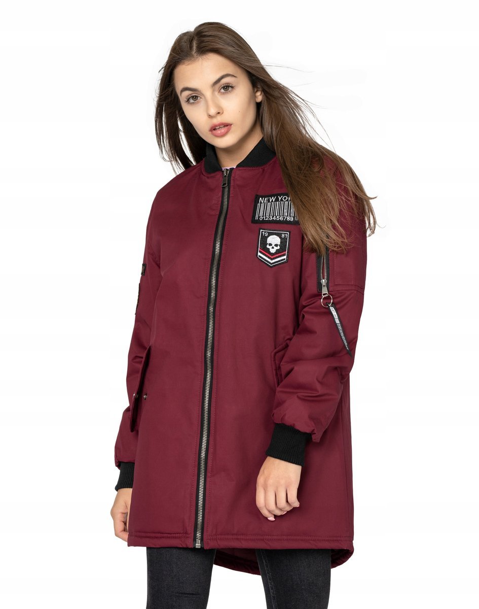 Kurtka Zimowa Damska Bomberka Ocieplana R60-01 XL